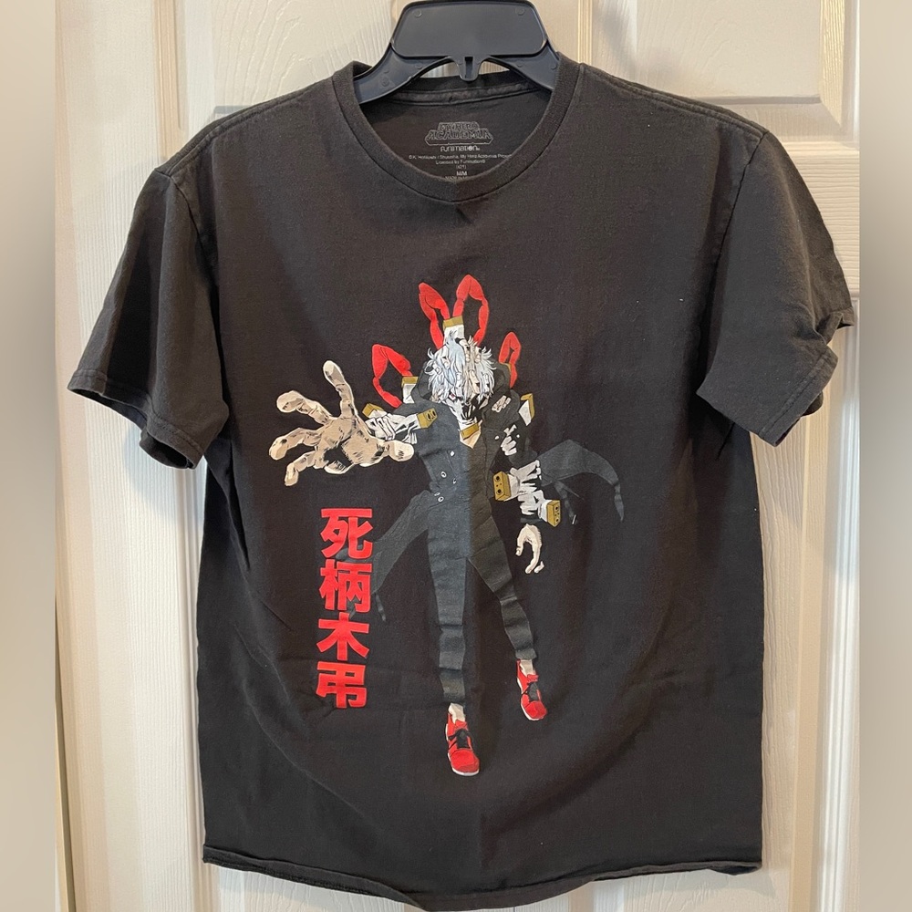 Tomura Shigaraki My Hero Academia Black Graphic Crew Neck T-Shirt Size M Anime